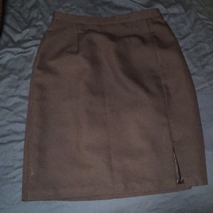Savannah mini skirt. Made in the USA. 21” from waist to above knee.